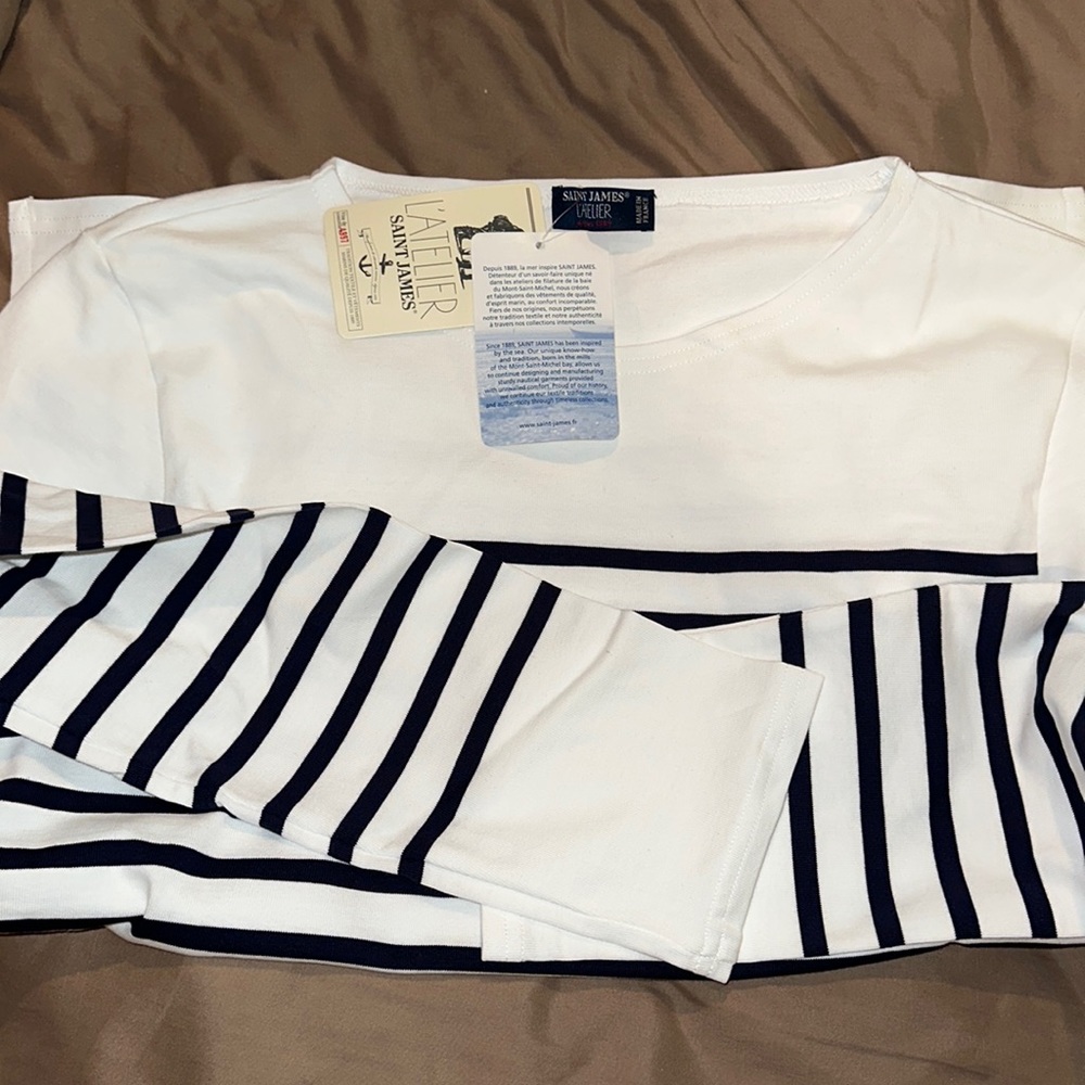 Saint James L’ATELIER Long sleeved shirt (Never worn) Bought and Made in France